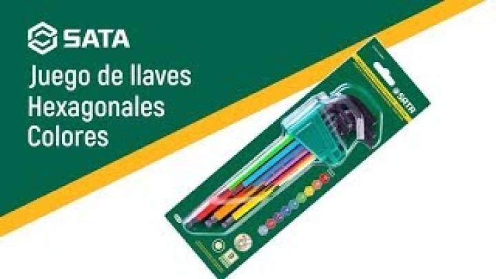 JUEGO DE LLAVES HEXAGONALES DE COLORES | Sata Tools Colombia