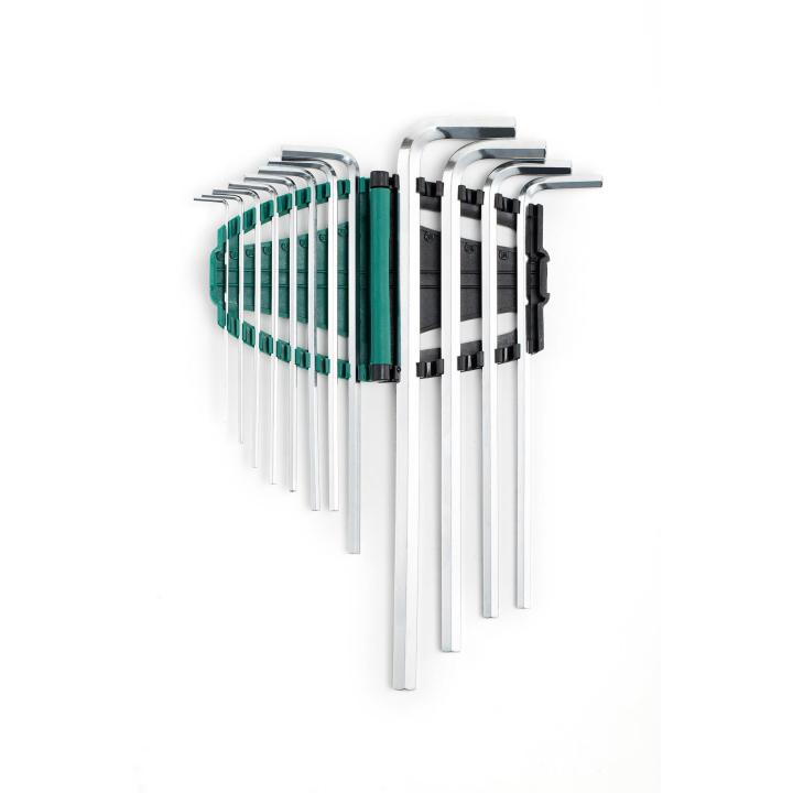 Image of 12-Key CRV SAE Extra Long Hex Key Set OLD - SATA